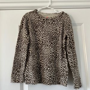 Crewcuts girls size 8 cheetah print long sleeve tee